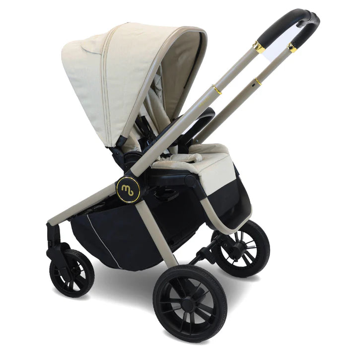 My Babiie MB450i Travel System in Ivory with parent facing seat unit