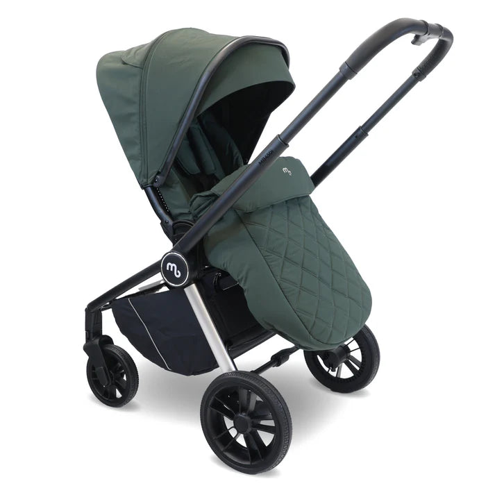 My babiie MB450i travel system in forest green seat unit with footmuff
