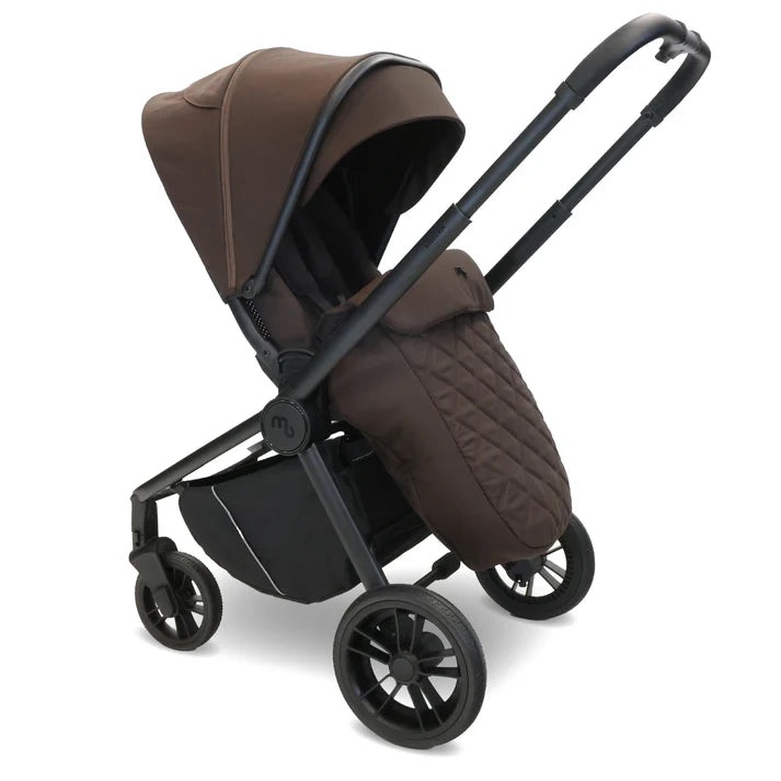My Babiie MB450i Travel System in Chocolate with seat unit and footmuff