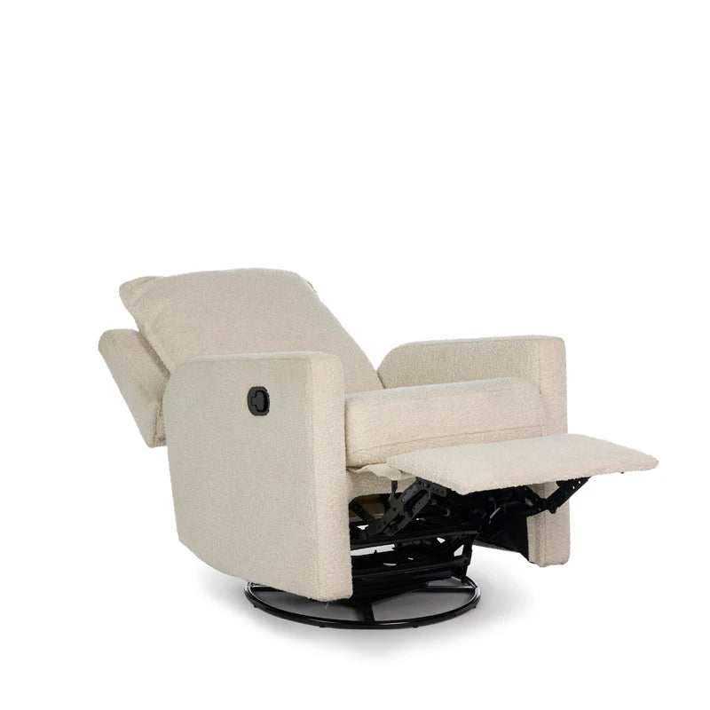 Obaby Denver Swivel Glider Recliner Chair - Bouclé