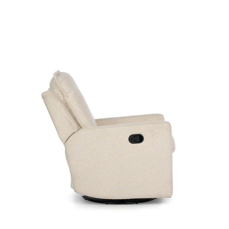 Obaby Denver Swivel Glider Recliner Chair - Bouclé