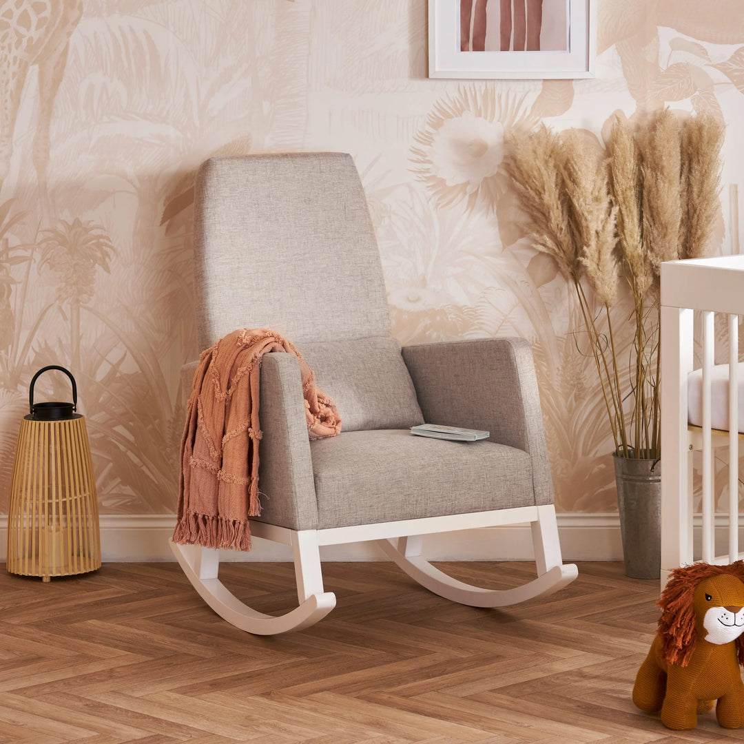 Obaby High Back Rocking Chair  - Stone