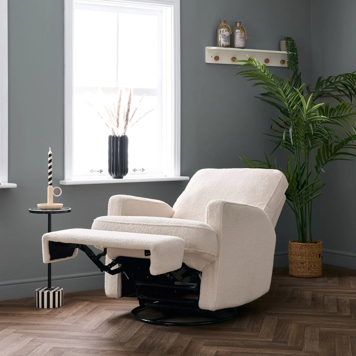 Obaby Madison Electric Swivel Glider Recliner Chair - Ivory