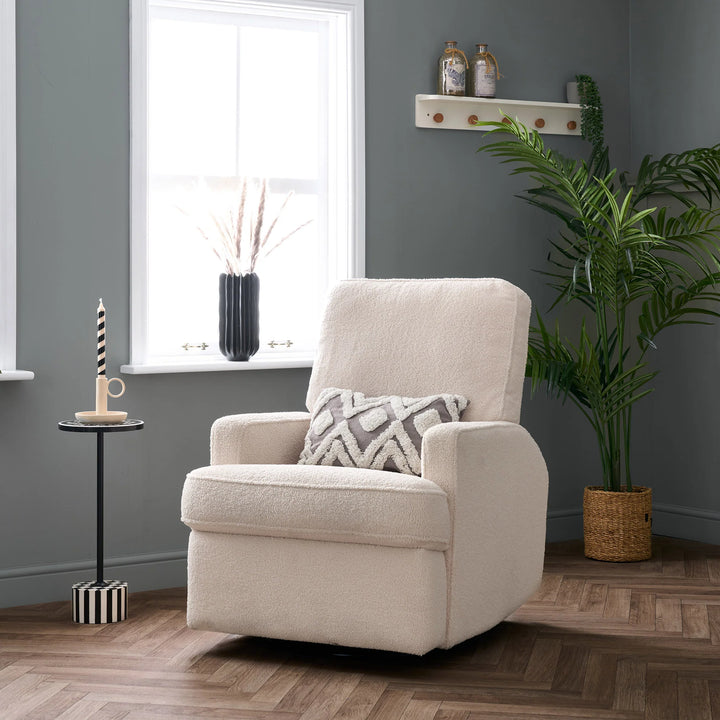 Obaby Madison Electric Swivel Glider Recliner Chair - Ivory