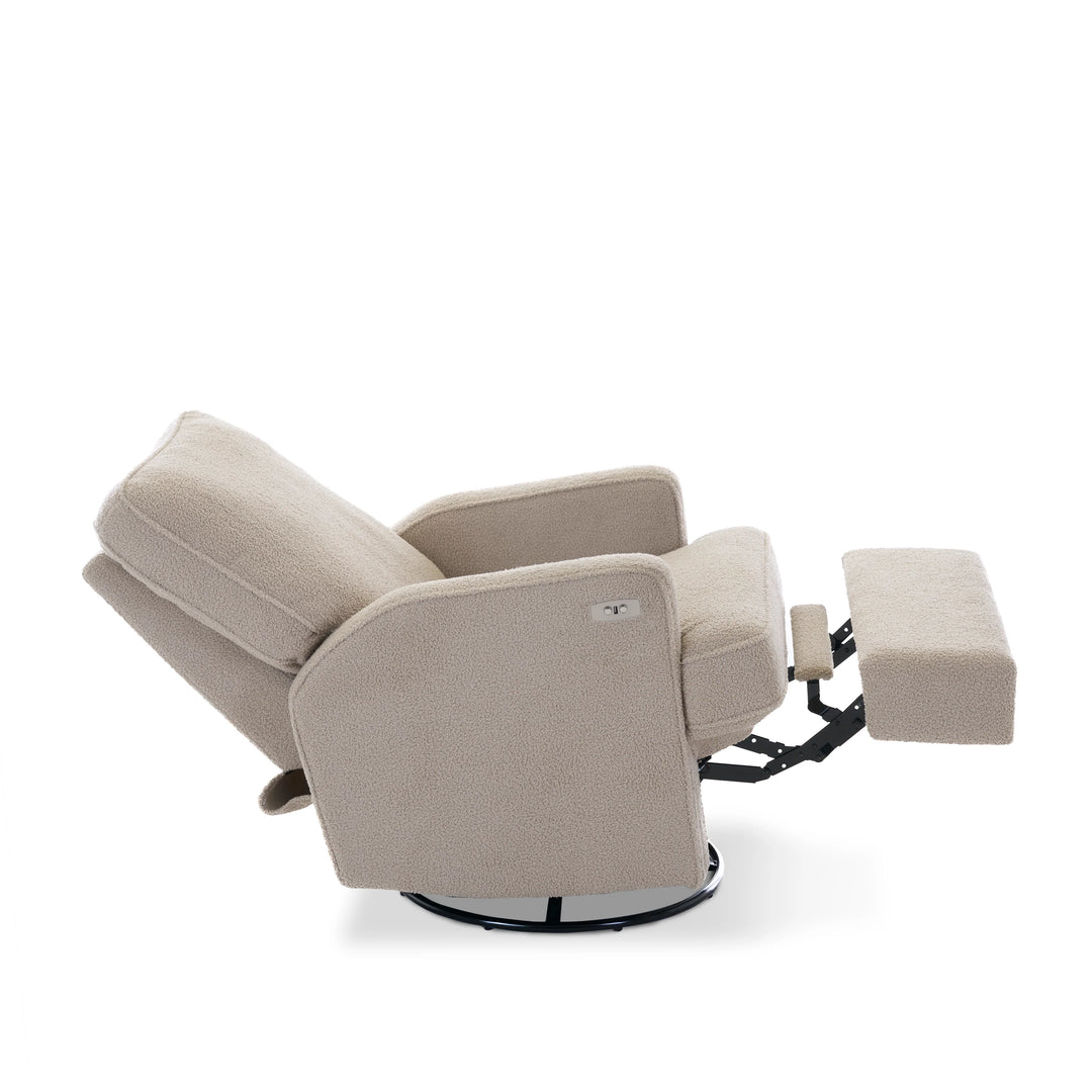 Obaby Madison Electric Swivel Glider Recliner Chair - Truffle