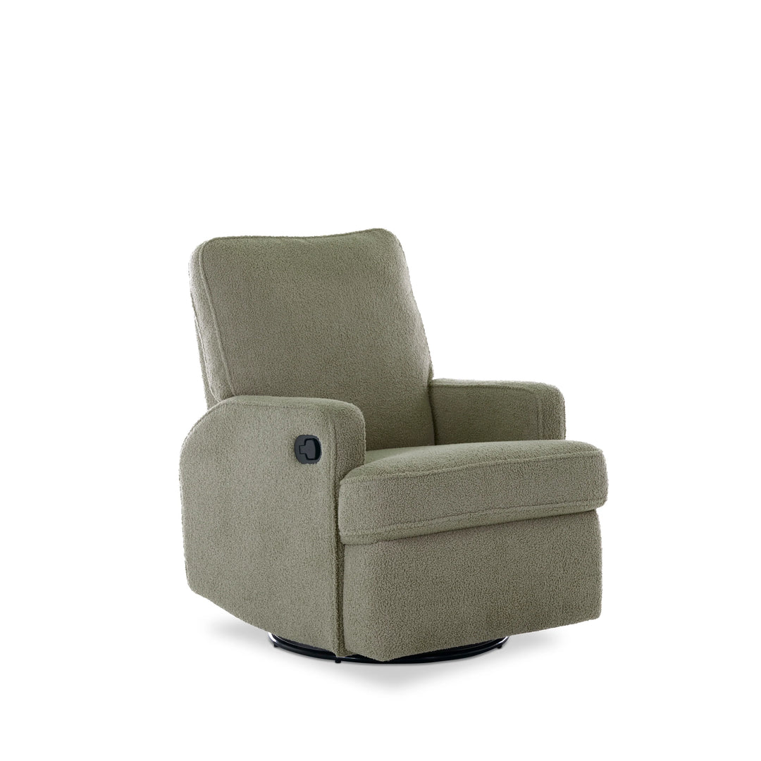 Obaby Madison Swivel Glider Recliner Chair - Teddy Olive