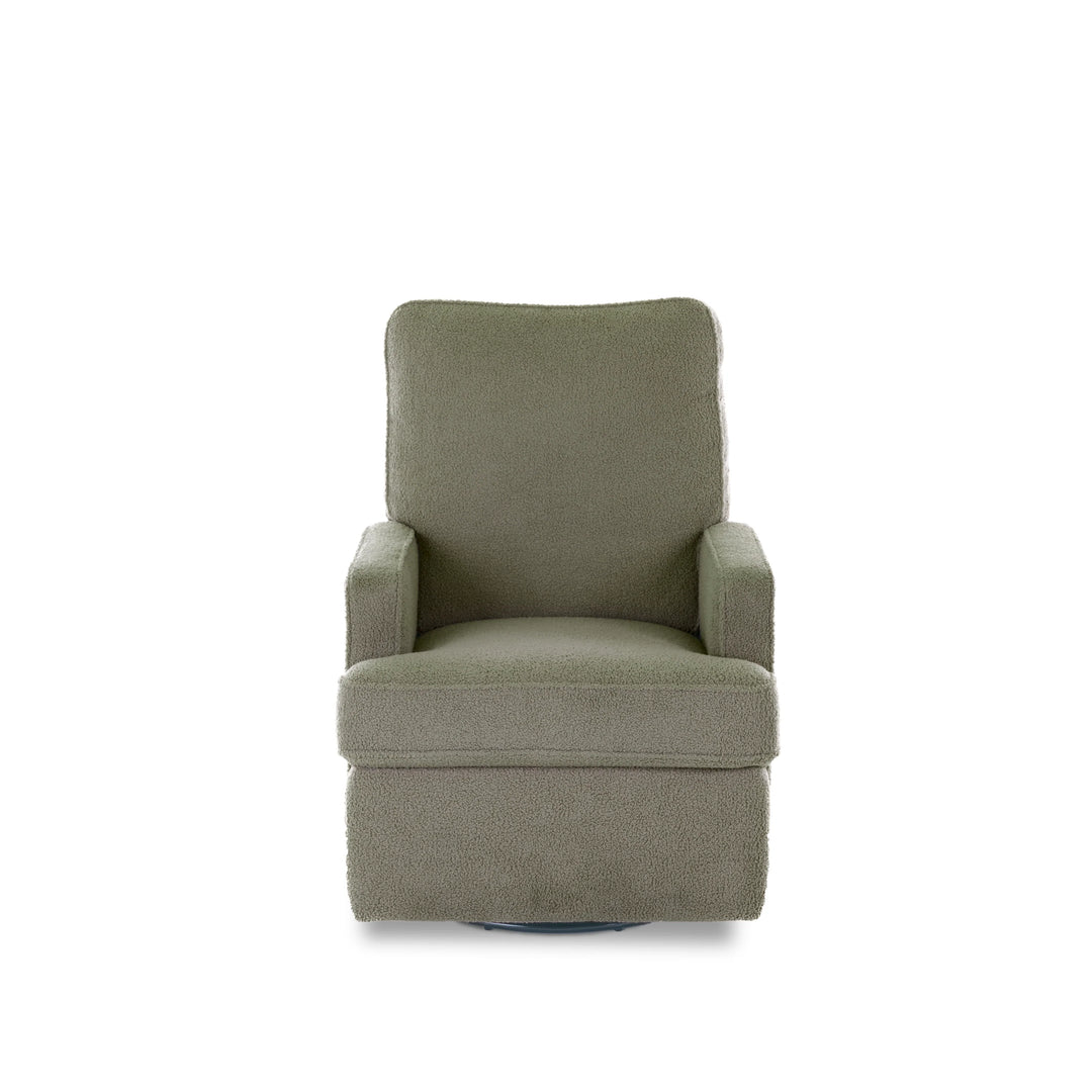Obaby Madison Swivel Glider Recliner Chair - Teddy Olive