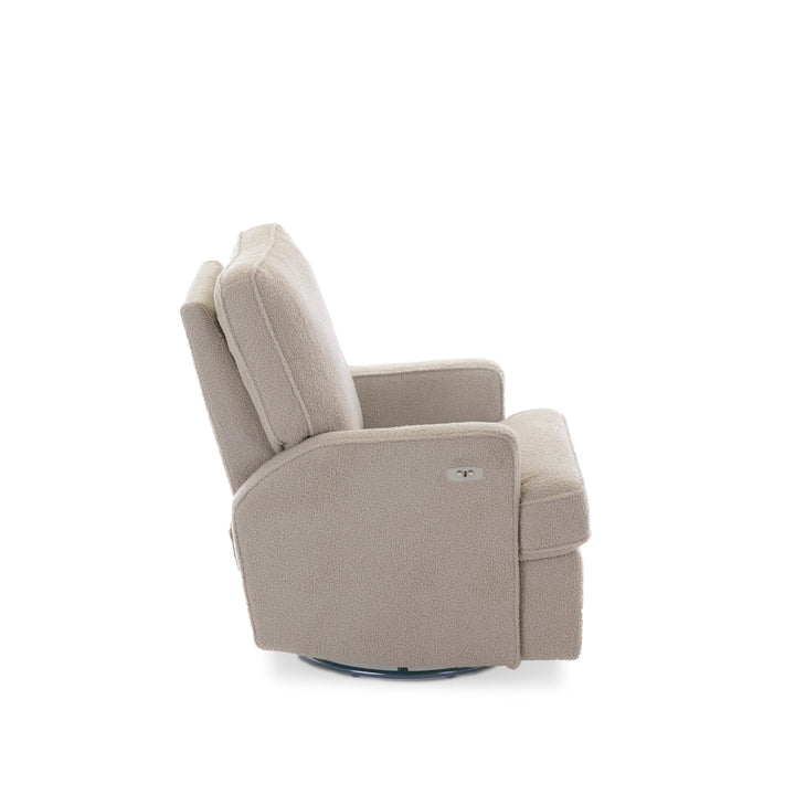 Obaby Madison Swivel Glider Recliner Chair - Teddy Truffle