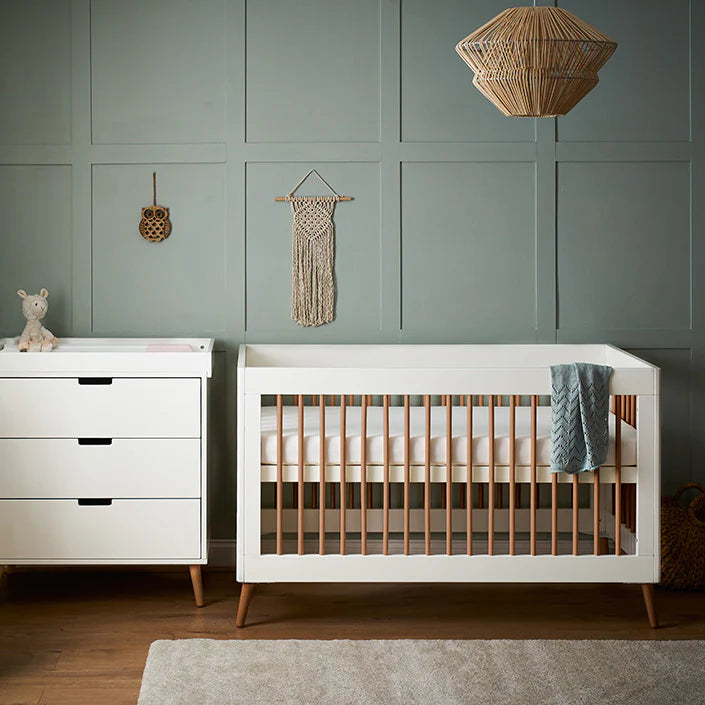 Obaby Maya 2 Piece Room Set - White with Natural