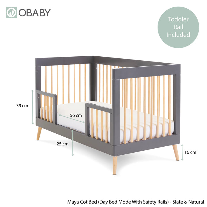 Obaby Maya Cot Bed – Slate