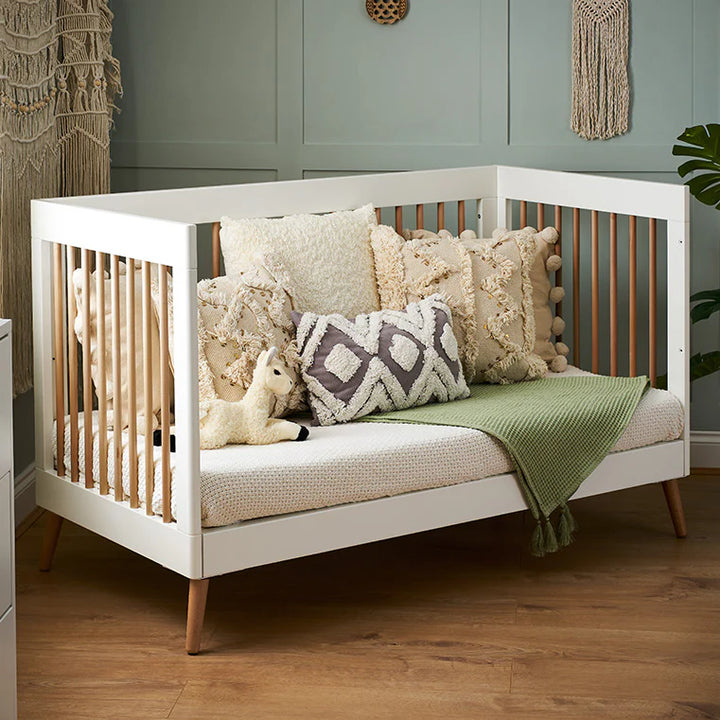 Obaby Maya Cot Bed – White with Natural
