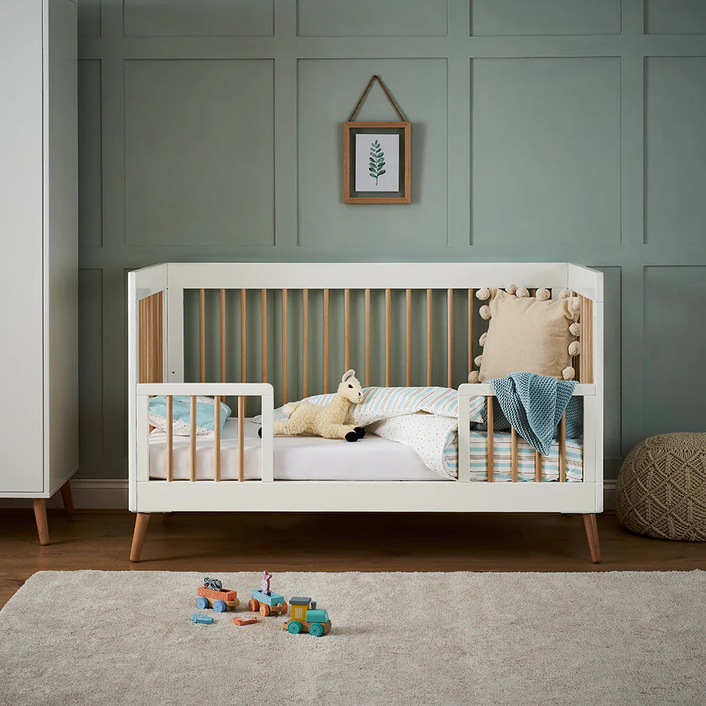 Obaby Maya Cot Bed – White with Natural