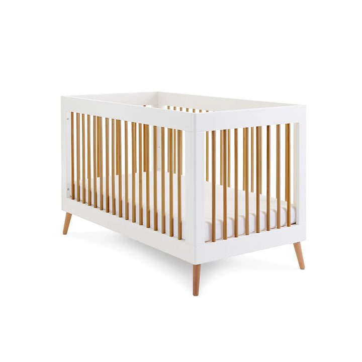 Obaby Maya Cot Bed – White with Natural