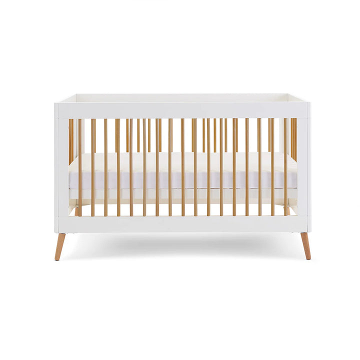 Obaby Maya Cot Bed – White with Natural