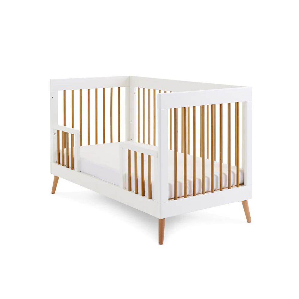 Obaby Maya Cot Bed – White with Natural