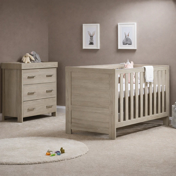 Obaby Nika 2 Piece Nursery Room Set – Grey Wash