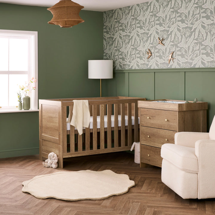 Obaby Nika 2 Piece Nursery Room Set – Oak