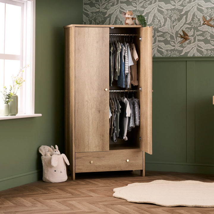 Obaby Nika 3 Piece Nursery Room Set – Oak