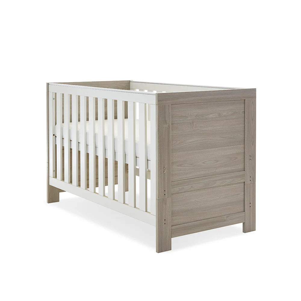 Obaby Nika Mini 2 Piece Nursery Room Set – Grey Wash & White