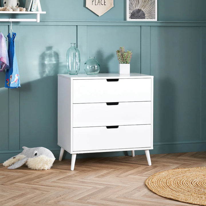 Obaby Maya 3 Piece Room Set - Nordic White