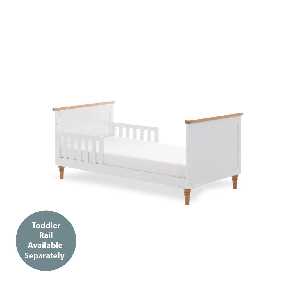 Obaby Orla Cot Bed - White with Oak