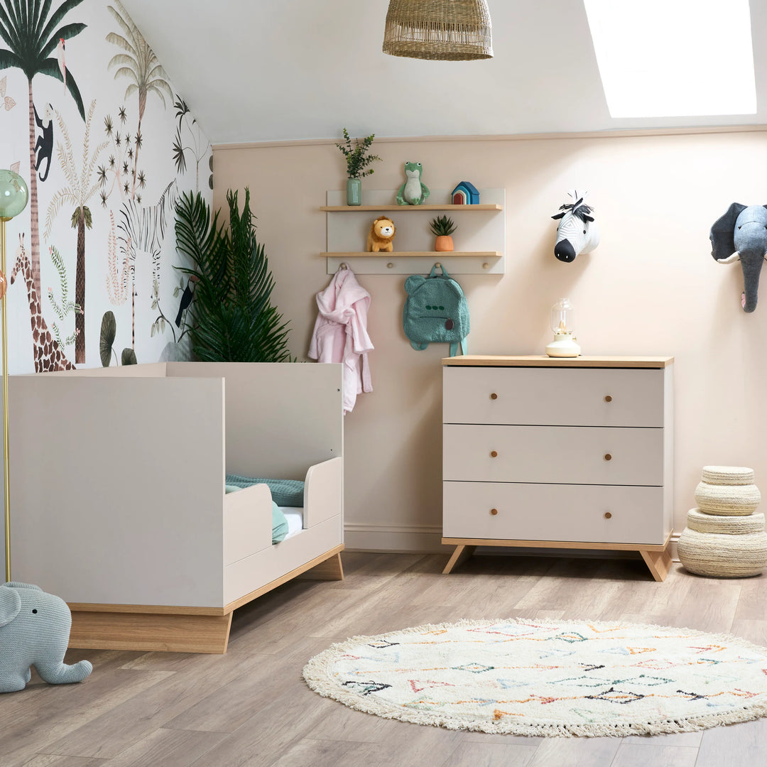 Obaby Thea 2 Piece Nursery Room Set - Latte
