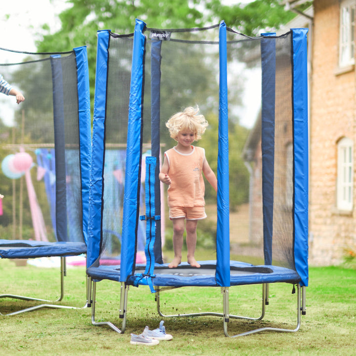 Plum 4FT Junior Trampoline and Enclosure - Blue