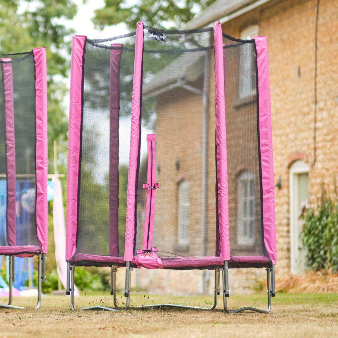 Plum 4FT Junior Trampoline and Enclosure - Pink