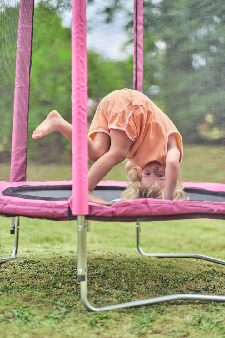 Plum 4FT Junior Trampoline and Enclosure - Pink