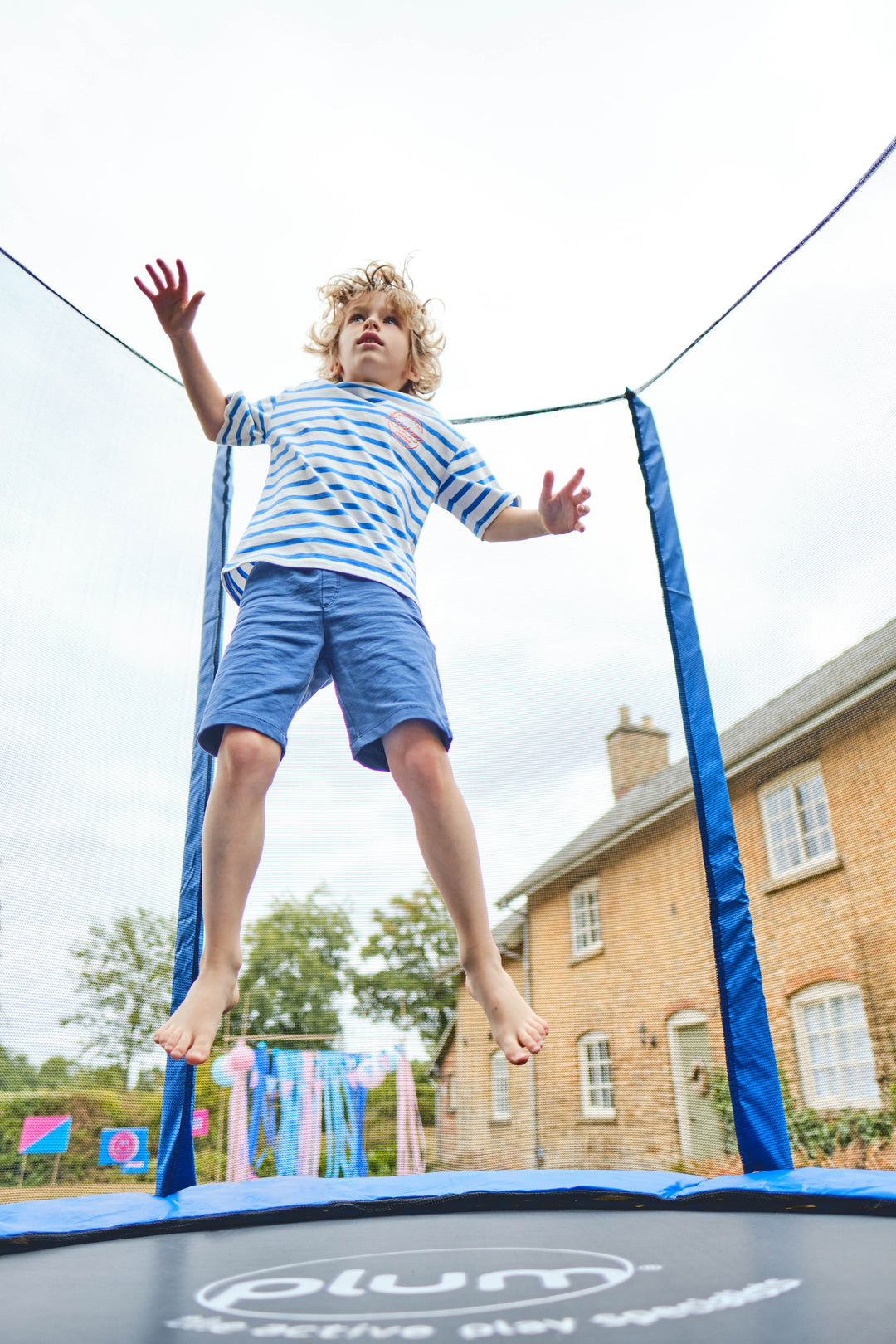 Plum 6FT Junior Trampoline and Enclosure - Blue