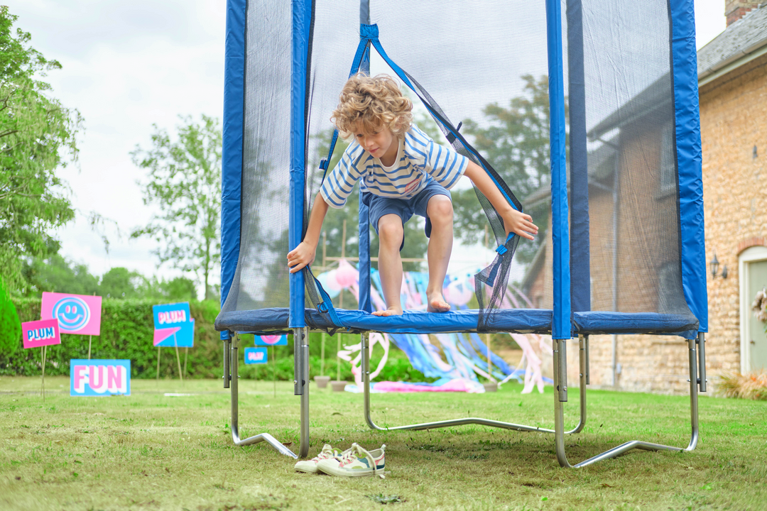 Plum 6FT Junior Trampoline and Enclosure - Blue