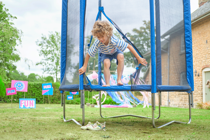 Plum 6FT Junior Trampoline and Enclosure - Blue