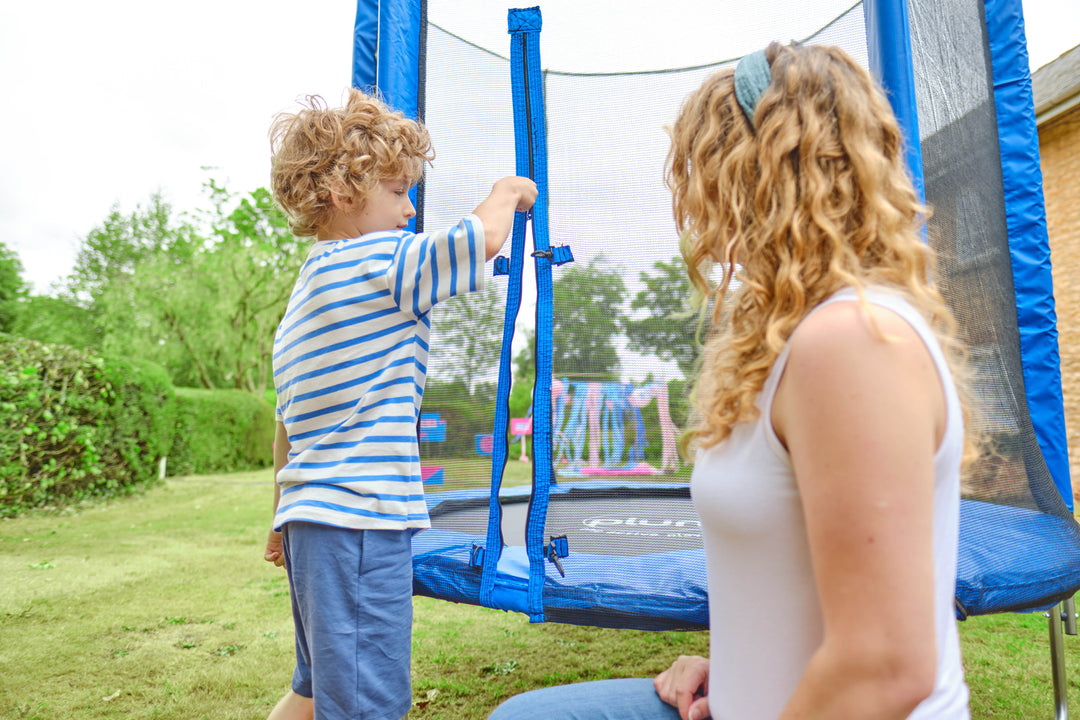 Plum 6FT Junior Trampoline and Enclosure - Blue