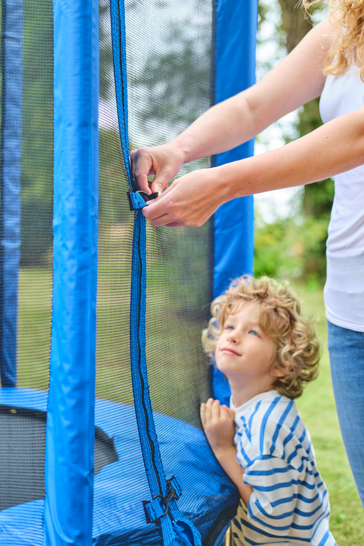 Plum 6FT Junior Trampoline and Enclosure - Blue