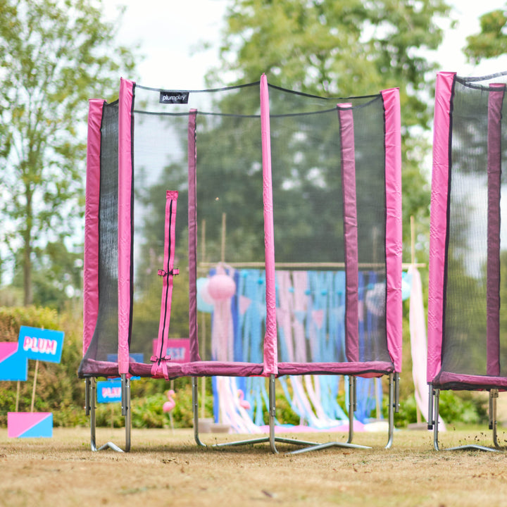 Plum 6FT Junior Trampoline and Enclosure - Pink