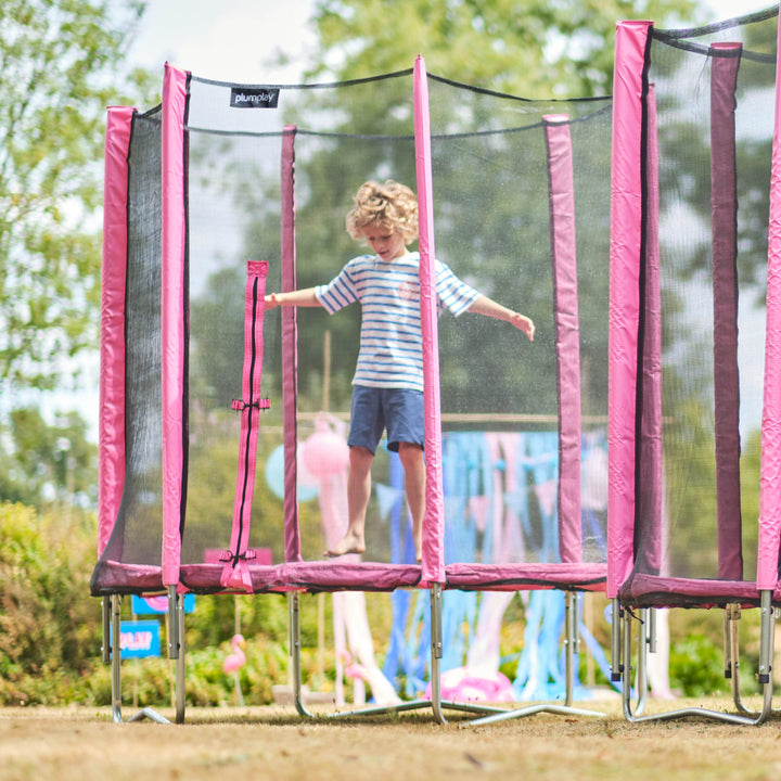 Plum 6FT Junior Trampoline and Enclosure - Pink