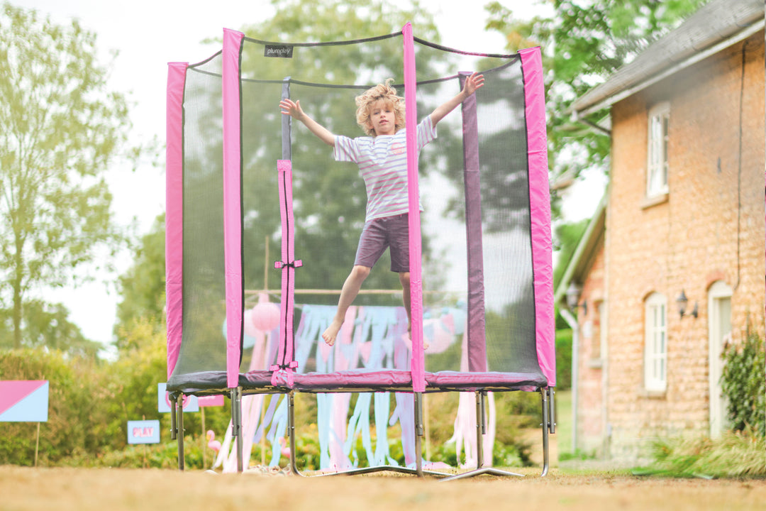Plum 6FT Junior Trampoline and Enclosure - Pink