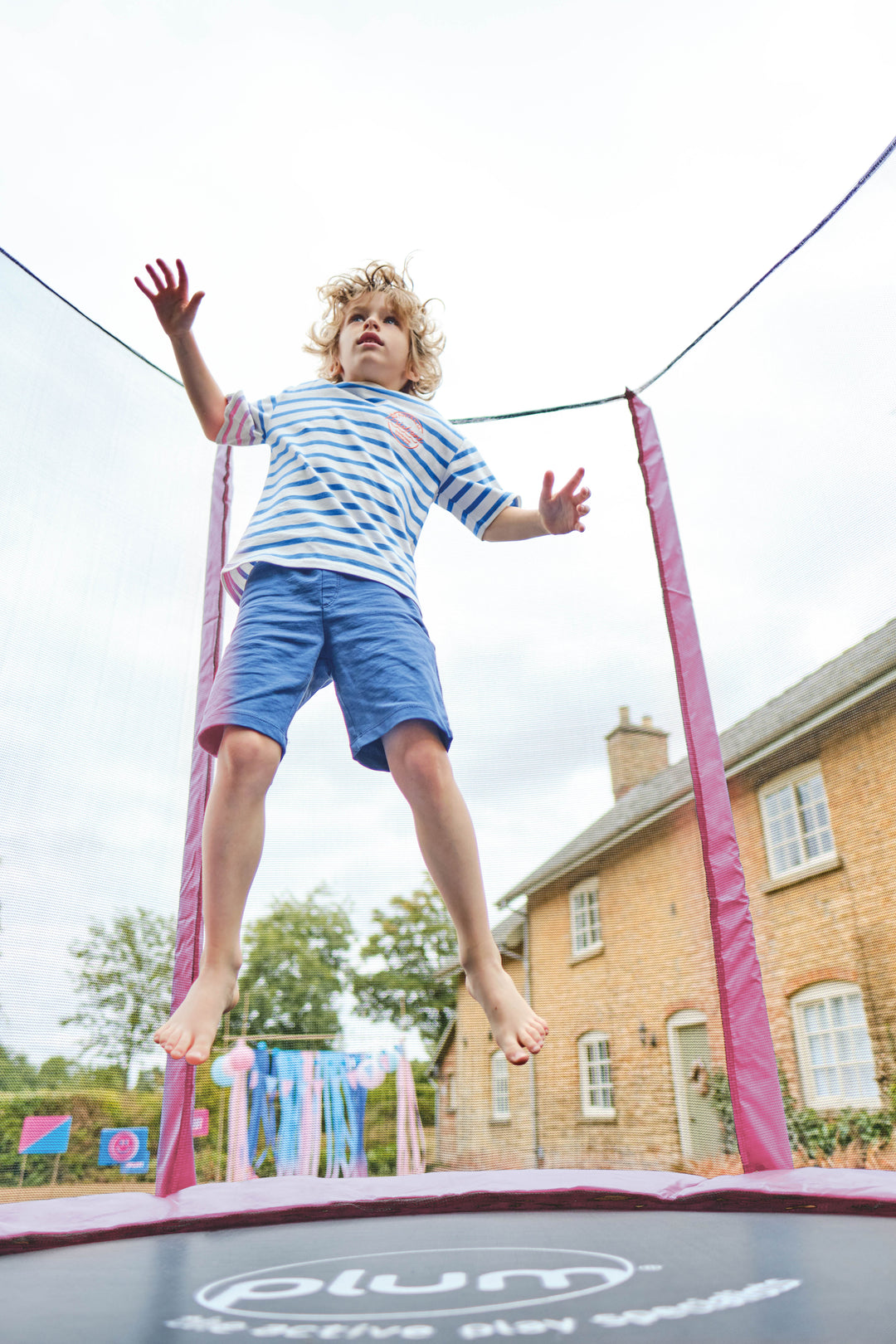 Plum 6FT Junior Trampoline and Enclosure - Pink