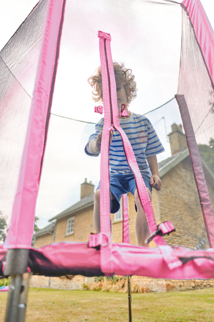 Plum 6FT Junior Trampoline and Enclosure - Pink