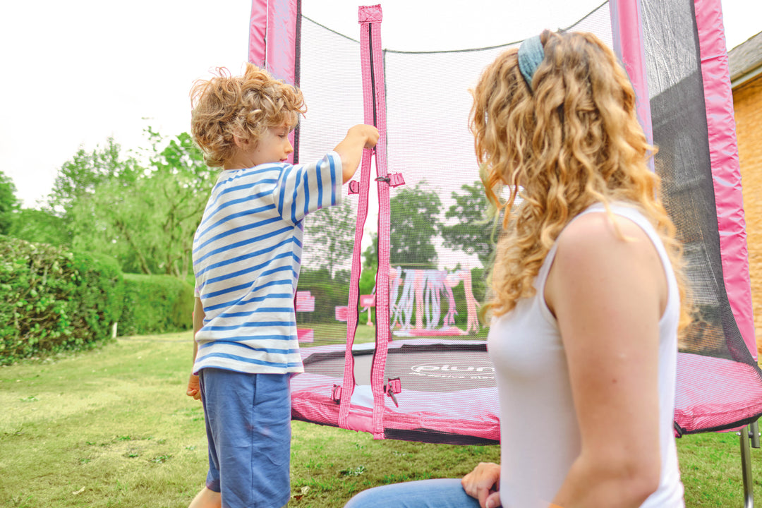 Plum 6FT Junior Trampoline and Enclosure - Pink