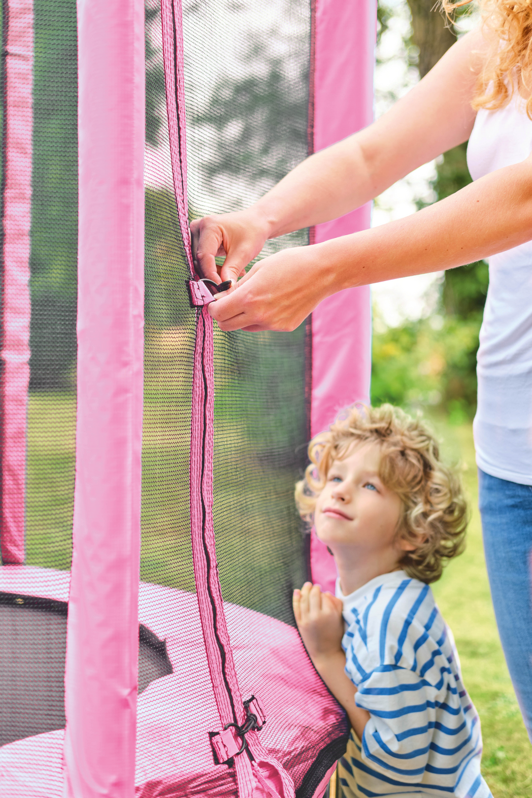 Plum 6FT Junior Trampoline and Enclosure - Pink