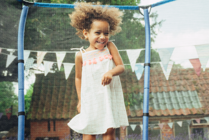 Plum 7FT Junior Jumper Trampoline and Enclosure - Blue