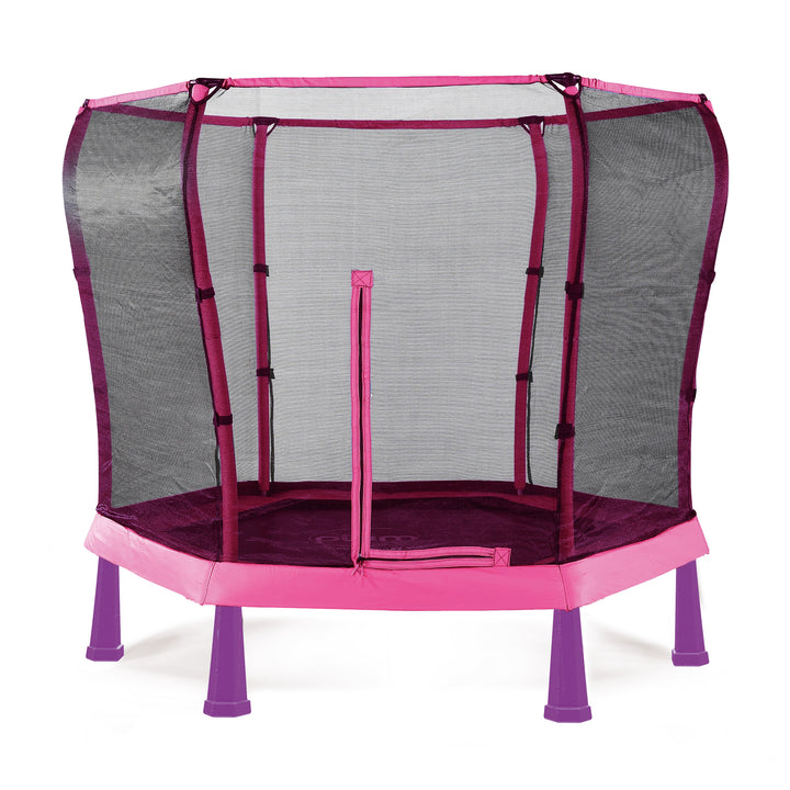 Plum 7FT Junior Jumper Trampoline and Enclosure - Pink