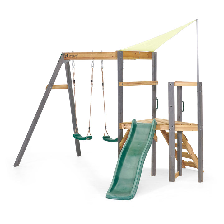 Plum Barbary Wooden Playcentre - Swing and Slide Climbing Frame
