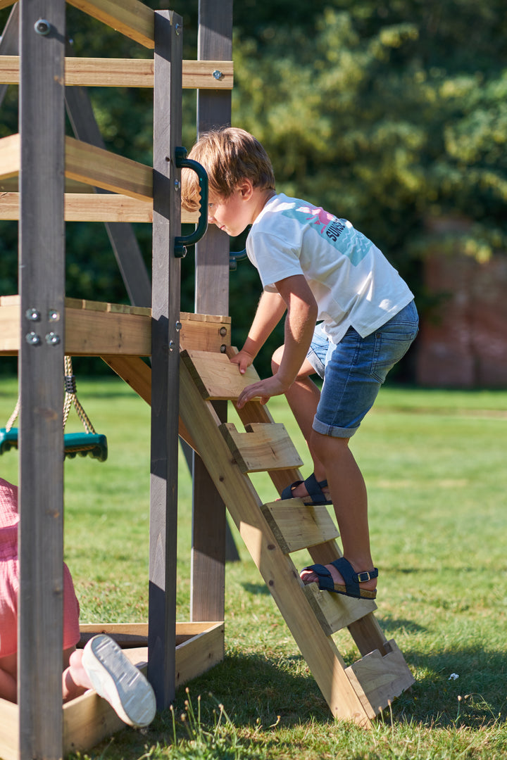 Plum Barbary Wooden Playcentre - Swing and Slide Climbing Frame