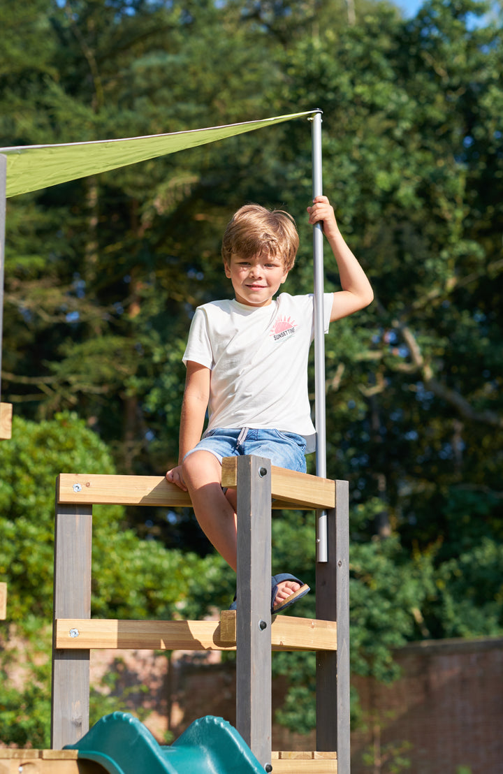 Plum Barbary Wooden Playcentre - Swing and Slide Climbing Frame