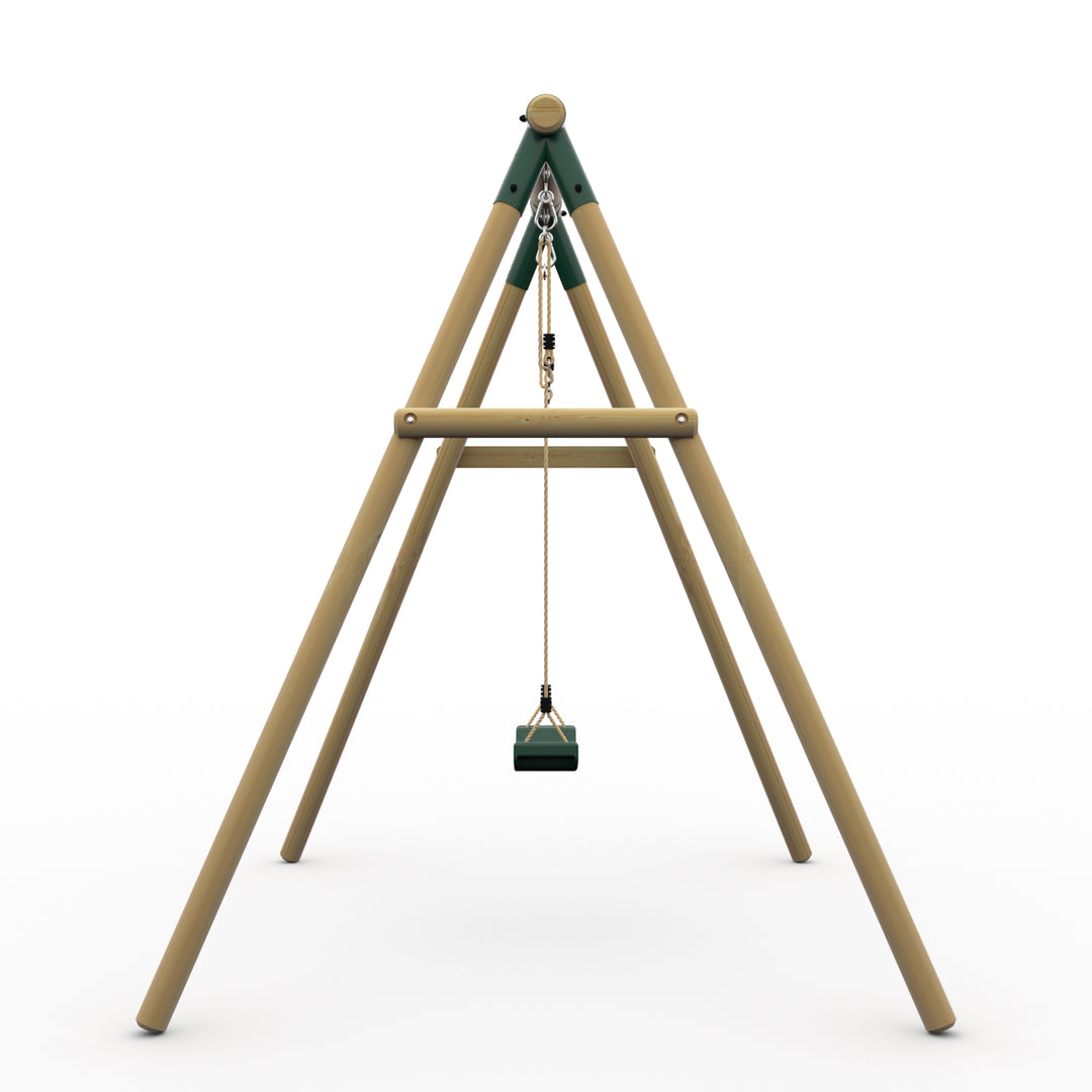 Plum Wooden Single Swing Set – Bush Baby Green