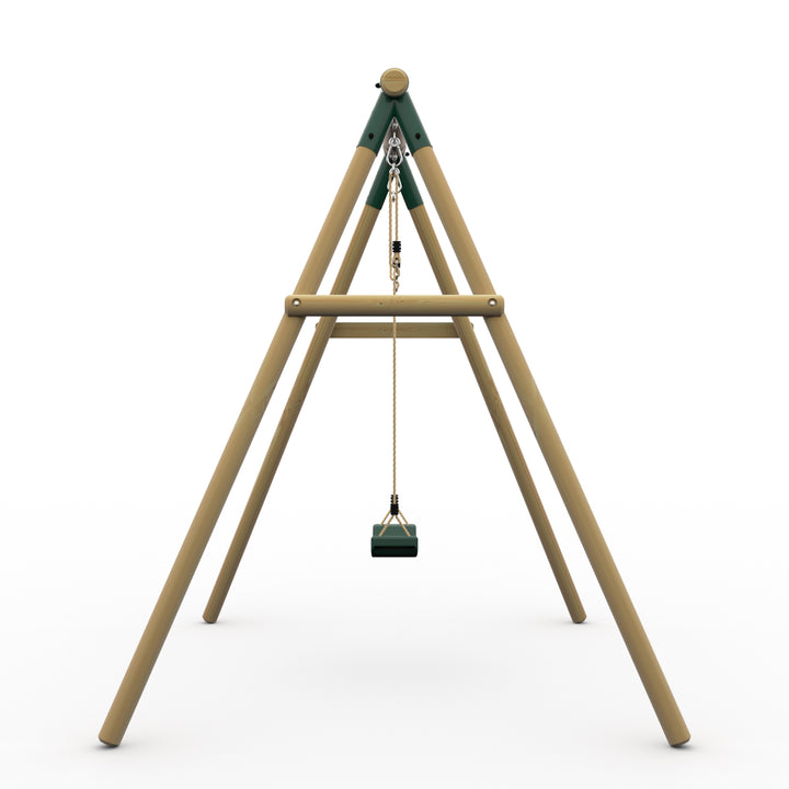 Plum Wooden Single Swing Set – Bush Baby Green