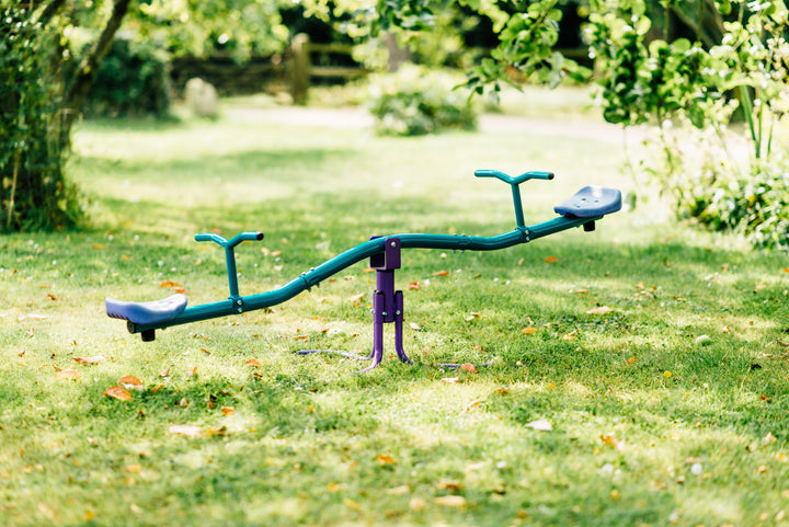 Plum Rotating Metal See Saw – Purple