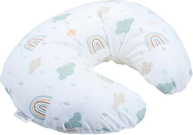 Cuddles Collection Nursing Pillow – 4-in-1 Breastfeeding Support, Rainbow